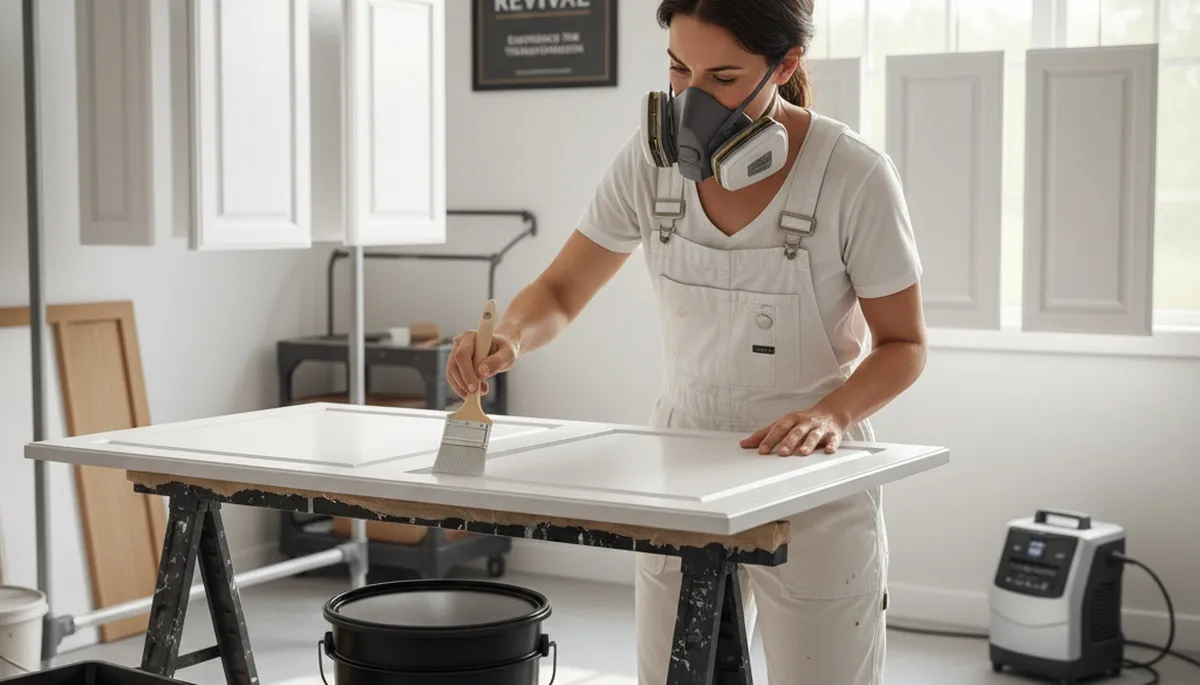 Cabinet painting in Cleveland, OH for durable, moisture-resistant kitchen finishes