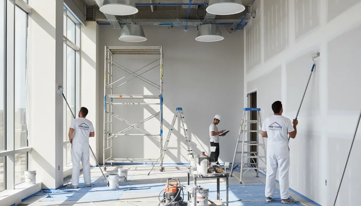 Commercial painting services in Cleveland, OH for durable exterior and interior business properties
