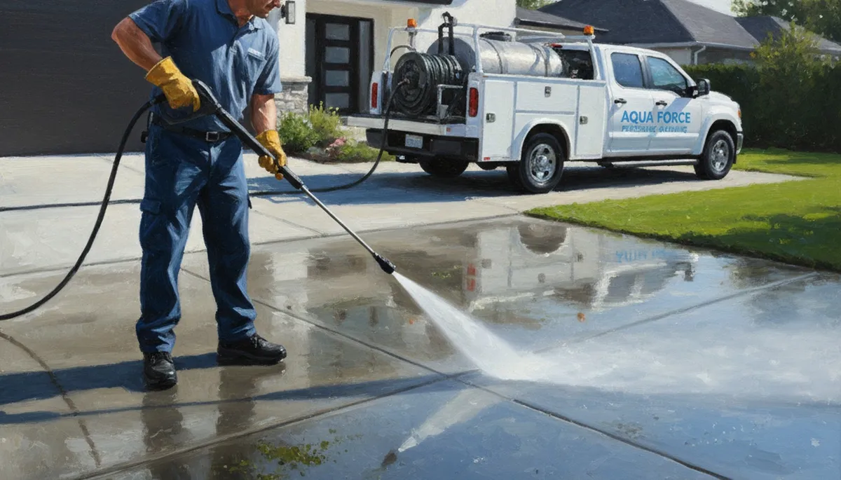 Concrete pressure cleaning in Cleveland, OH for driveways, patios, and walkways