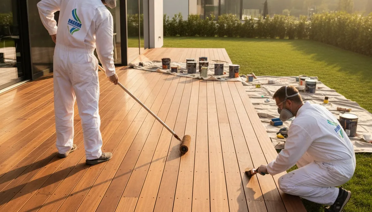 Cleveland, OH deck painting service protecting wood decks from moisture and freeze-thaw damage
