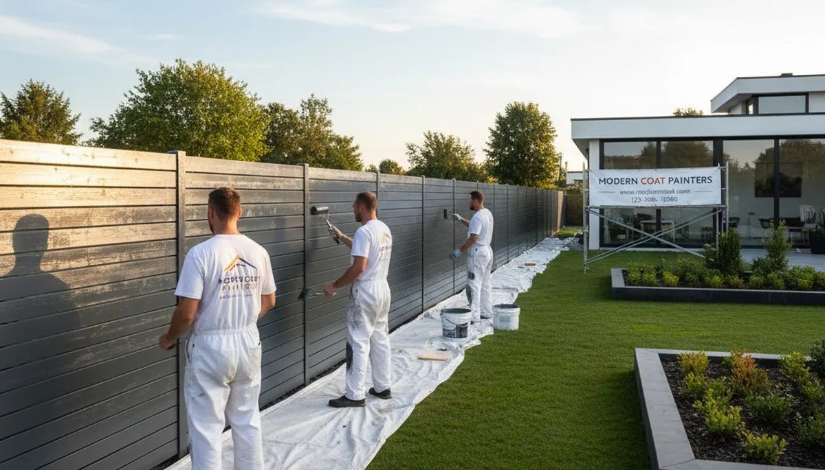Fence painting service in Cleveland, OH by Cleveland Paint Pros for weather protection and curb appeal