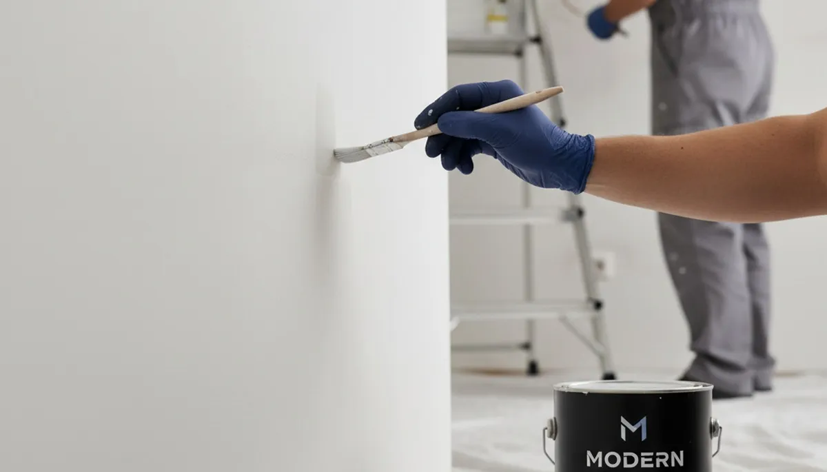 Cleveland, OH painters repairing wall scuffs and touch-up paint for a clean, maintained home interior